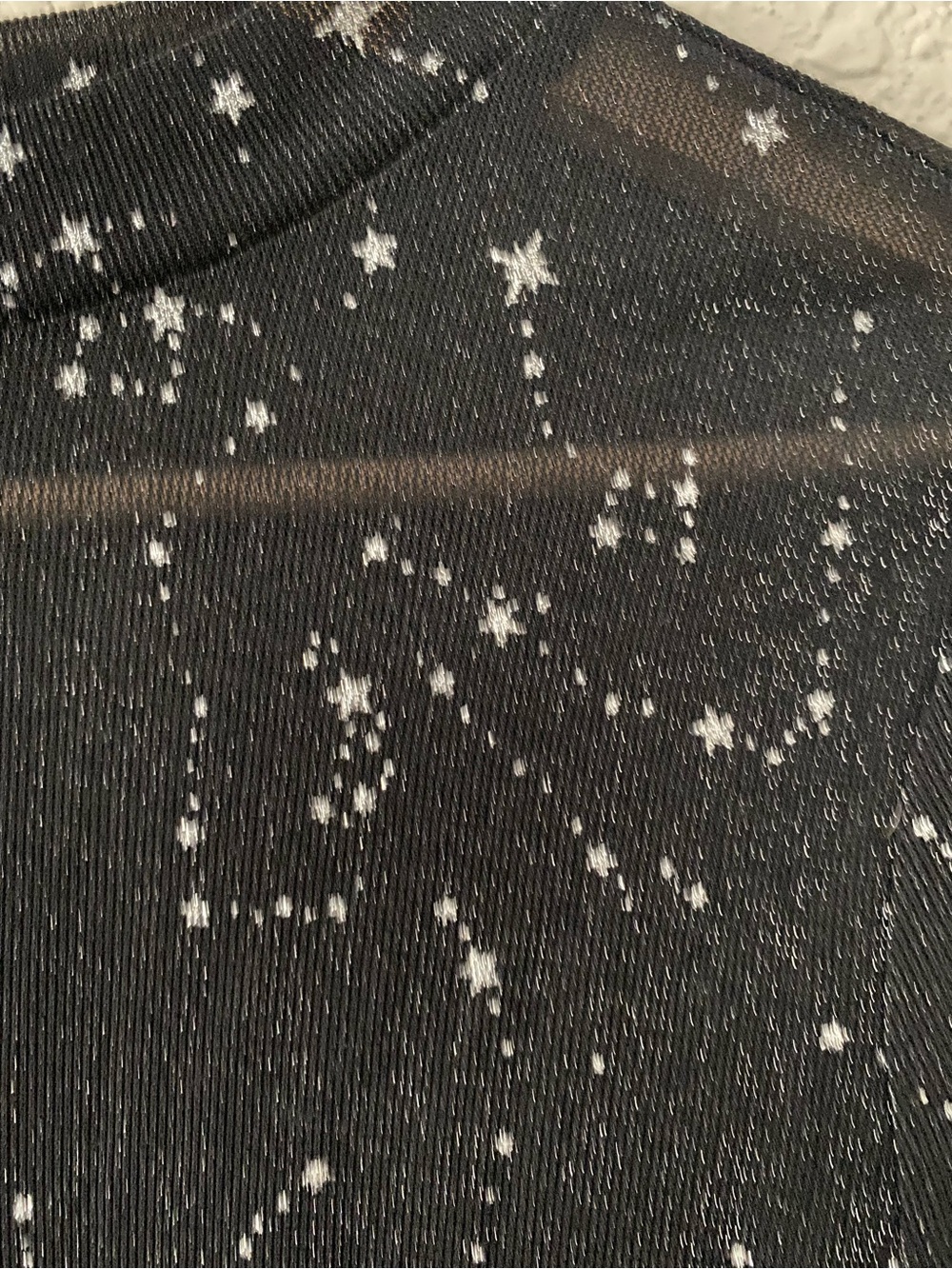 SHEIN Black Sparkle Long Sleeve Bodysuit - Picture 3 of 6